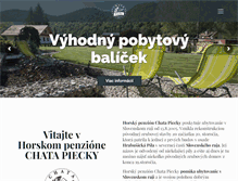 Tablet Screenshot of chatapiecky.sk